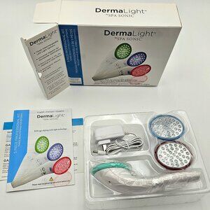 Derma Light Spa Sonic 5-Piece Professional Kit Age-Defying LED Light Technology